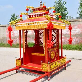 婚轿步辇装饰婚庆道无品牌/子具轿花庆轿折叠轿子八抬轿大古典中