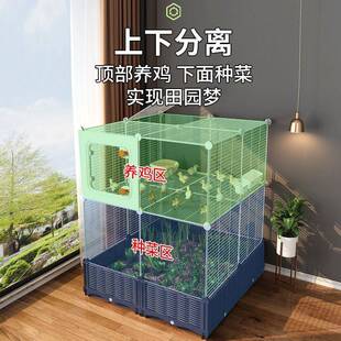 生态养殖鸡笼大TPK自动清粪家用室内号养丝小鸡专用铁网物防宠臭