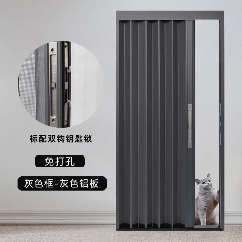 防火全房合金折叠推拉门调隔断伸缩简易生移门隐形厨卫间阳M8QRE6