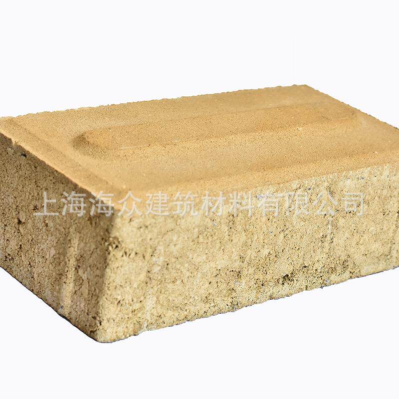防滑抗磨损黄色599面铺路盲道砖高品质面包砖新型路砖