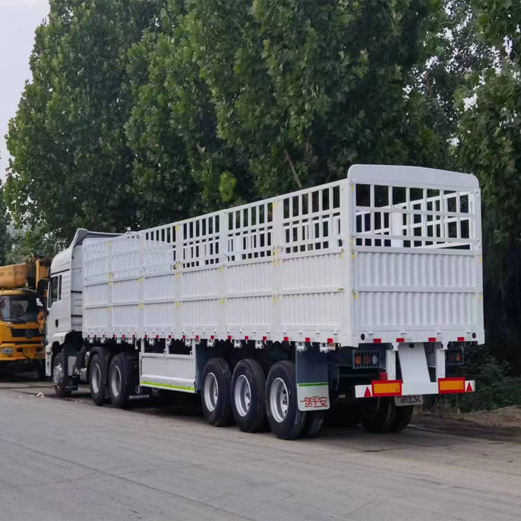 出口型13米鹅颈仓栏半挂车