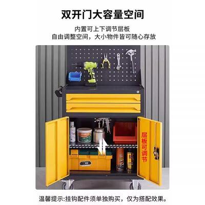 重工具车小推工车五金厂车间用修手推ZOD车维修汽抽屉式工具柜型