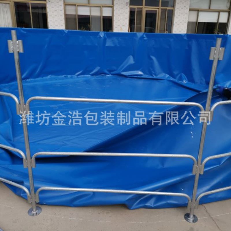 厂家加厚帆布不锈钢q支架组装养鱼池可拆卸折叠移动蓄水池