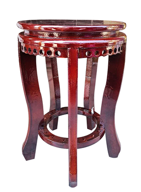 压缩木质圆形底座花瓶花盆鱼缸酒坛E米缸奇石实木工艺装饰摆件底