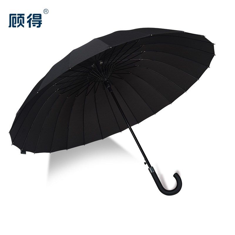 顾得雨伞24骨广告伞商务自动长柄伞晴雨礼品伞直杆长柄定制印logo