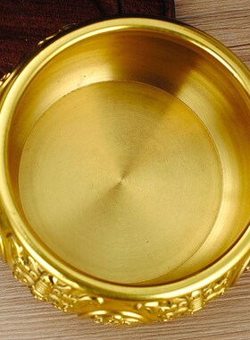 纯铜八福聚宝盆摆件装饰品大号家居客厅店铺P开业送礼铜缸存钱罐