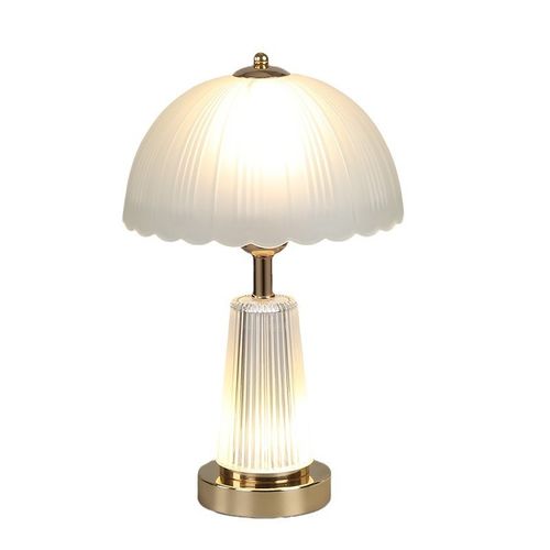 美式简约玻璃台灯卧室床头灯创意生日礼品灯柜氛围感装饰照明台灯