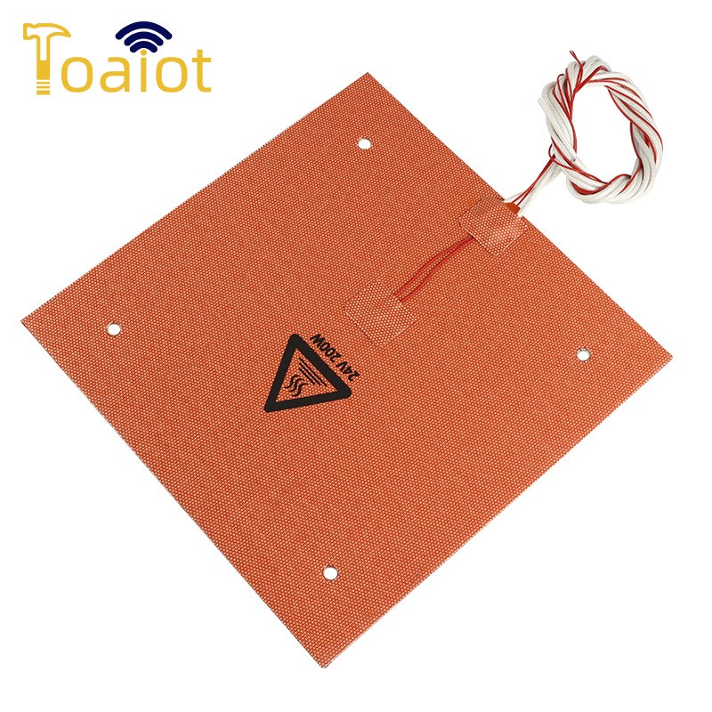 3D打印机配件 Ender-3 235*235mm 24V 200W 热床平台硅胶垫耐温