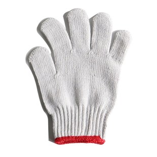 12副 汉盾 7针本白800g涤棉纱线手套 800G涤棉 打