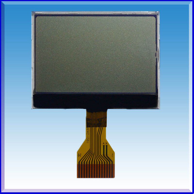 12864G-33002,12864,点阵,液晶模块,FSTN,半透,串口,插接式FPC