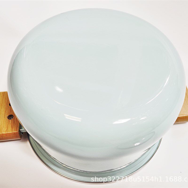 20CM安博力臻彩搪瓷双耳不粘汤锅汤煲火锅奶锅电磁浅绿色ET20TB3