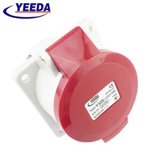 YEEDA怡达工业连接器 32A三相五芯3P IP44 航空插头插座