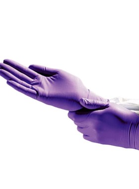 金佰利KIMTECH*紫色丁腈加长手套 实验室手套 厨房家务清洁手套