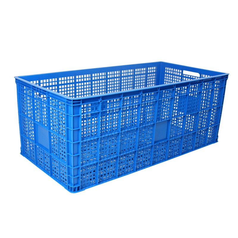 富立卡1.3米加长塑料超大筐新能源汽车贯穿尾灯装配运输周转胶框