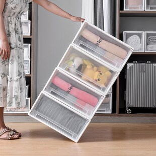 夹缝抽屉式收纳柜塑料收纳箱卫生间整理柜厨房置物架窄缝隙收纳盒