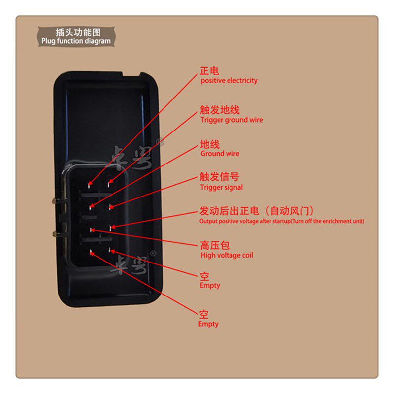 摩托车配件福喜巧格ZY100T花嫁车玩JOG鬼火5WB摩托车点火器