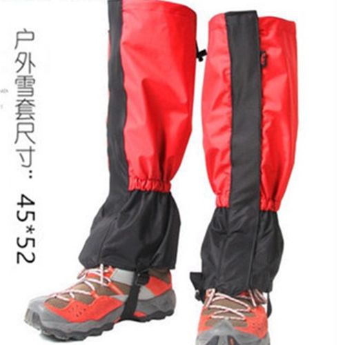 雪套户外登山防水沙漠徒步加绒护腿套滑雪脚套加长防沙男女儿陵星