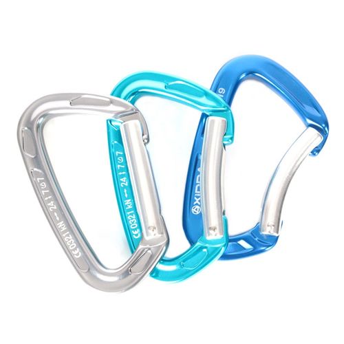 中裕佑安 攀岩快挂装备直门弯门航空铝牛尾主锁攀岩保护快挂主锁