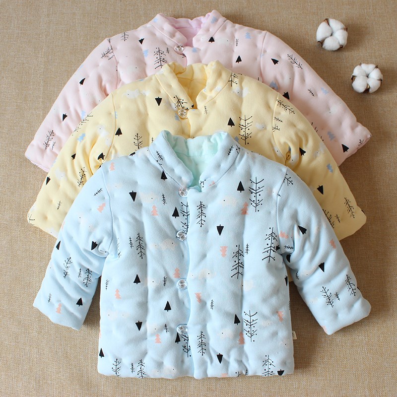 儿童手工纯棉花棉袄男女宝宝冬季加厚保暖棉衣棉服居家外穿棉外套