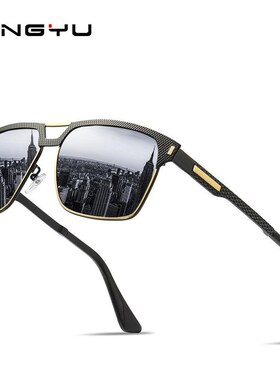 偏光太阳眼镜镜墨镜开车男士男潮女新款驾驶款专用2022方框网大脸