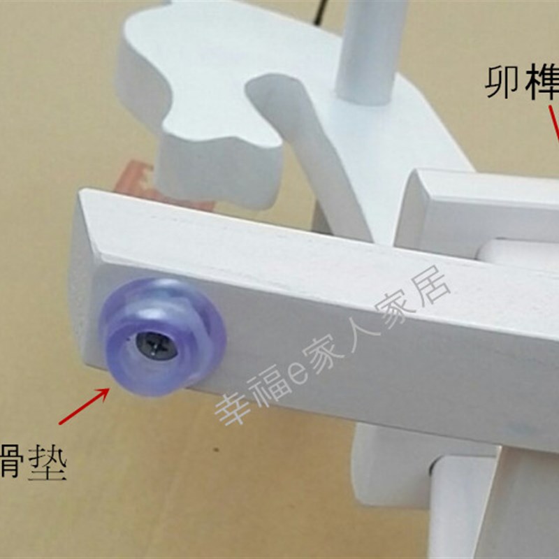 儿童木马小孩玩具摇摇马椅大人可C坐实木制白色宝宝宴装饰拍摄新