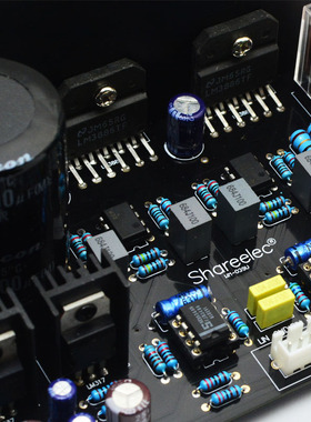 LM3886立体声大功率功放板OP07直流伺服5534独立运放沉金PCB套件
