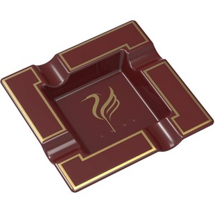 跨境新品 耐高温耐摔不易碎正方形仿陶瓷塑料雪茄烟灰缸 20cmx20cm