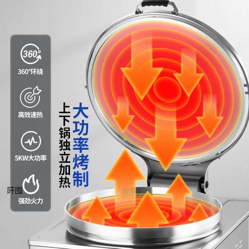 电饼铛商用新款大型双面加热自动恒温酱香饼千层饼烤饼机摆摊创业