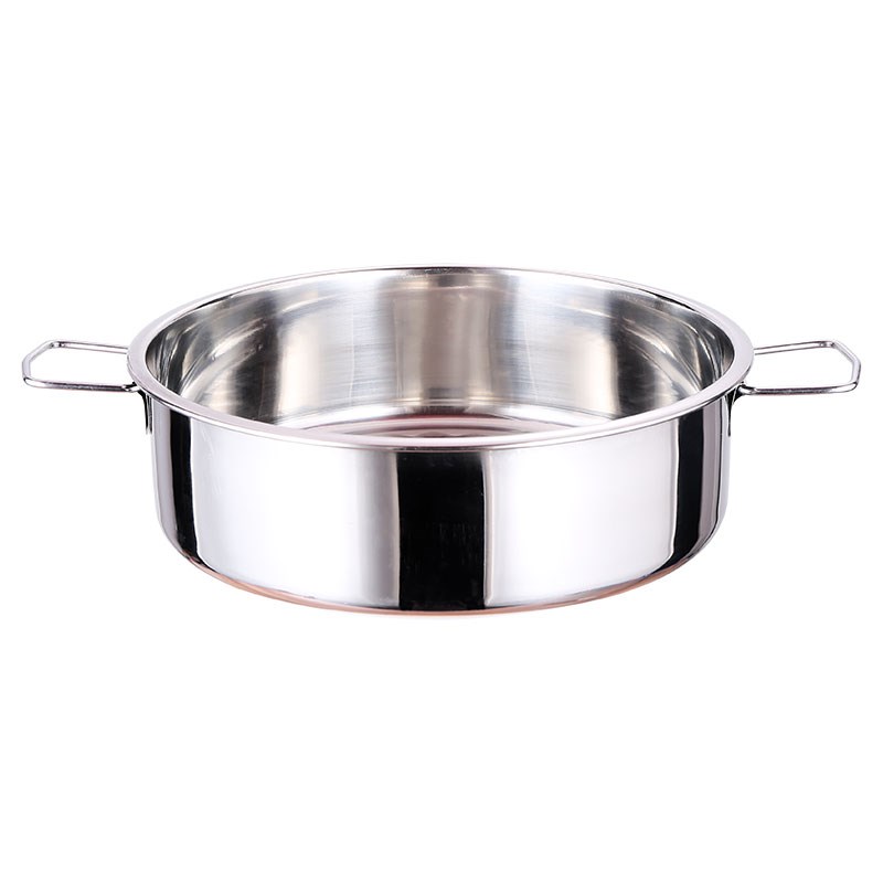 加厚加深304不锈钢蒸糕盘子发年糕点大圆盘平底凉皮锣锣港式晶柏