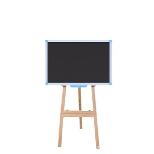 32寸蓝色家教上课家用画板小黑板一键清除小白板无墨无尘