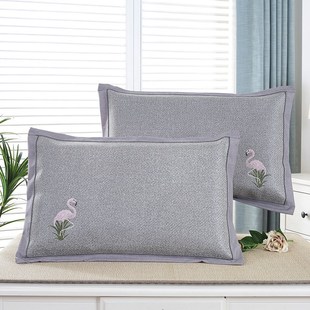 夏季 凉席枕头套成人藤席枕芯套凉枕席夏天单人冰丝凉席枕套一对装