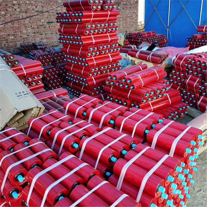 煤矿输送带托辊缓冲包胶平行托辊 包胶三联串托辊  井下皮直托辊,机械设备,矿山专用设备,淘宝优惠券,粉丝福利购,淘宝优惠卷