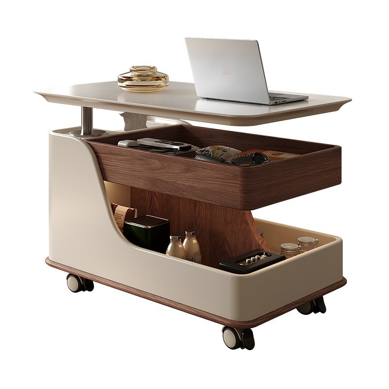 新款网红可移动茶几简约小户型现代轻奢沙发客厅升降家用推车边几