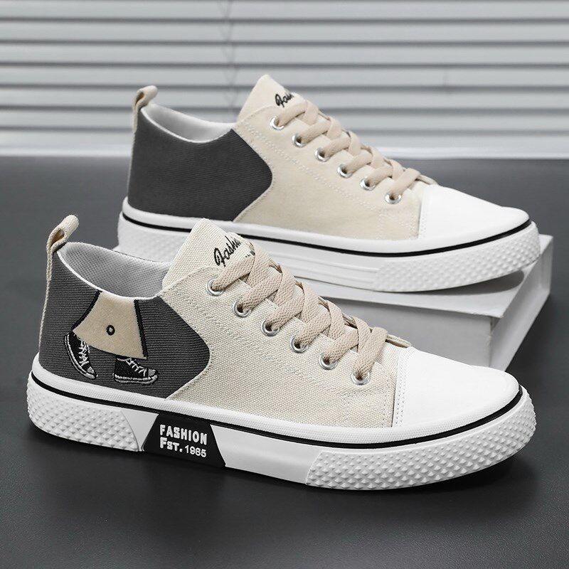 布鞋男款夏季透i气软底休闲青少年学生运动板鞋男士帆布鞋大码454