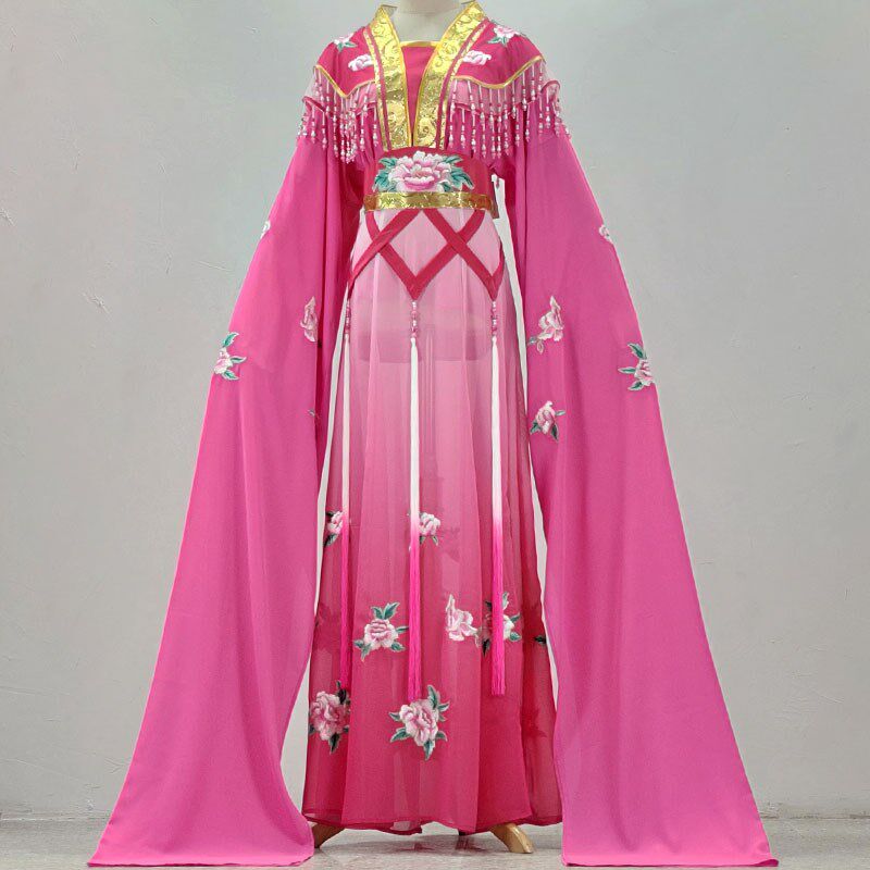 戏剧服装绣花绚丽花旦戏服女装越剧戏曲长水袖舞蹈演出服多色可选