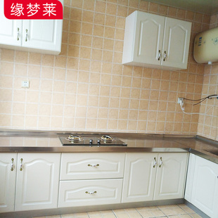 郑州整体橱柜定制家用r厨房简易不锈钢台面实木全屋定制现代简约