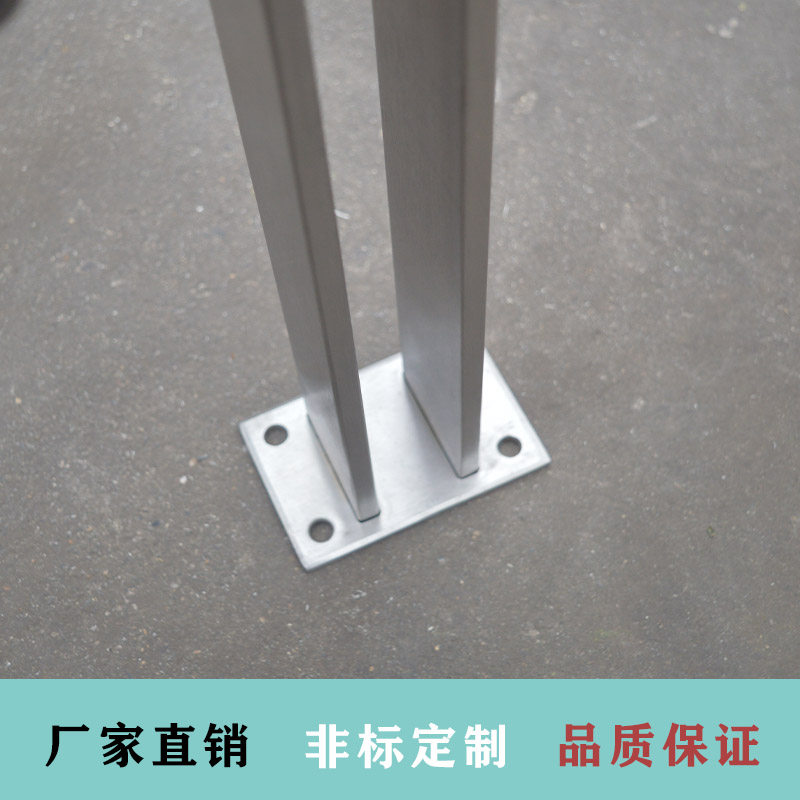 非标定制不锈钢j工程栏杆立柱扶手挂玻璃栏杆商场护栏别墅围栏配