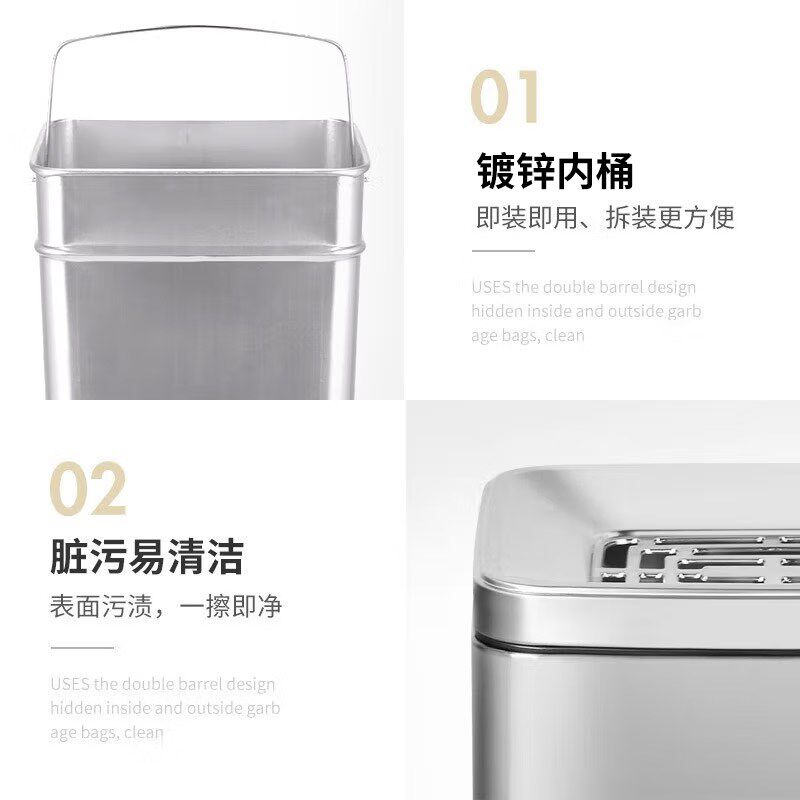 不锈钢垃圾桶酒店直投商r用楼梯烟灰桶立式电梯口大厅垃圾箱洗手