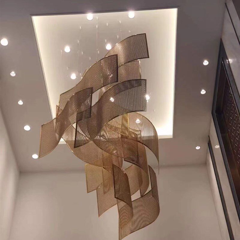 不锈钢屏风金属制l品园林户外隔断墙酒店售楼处异型定制加工装饰