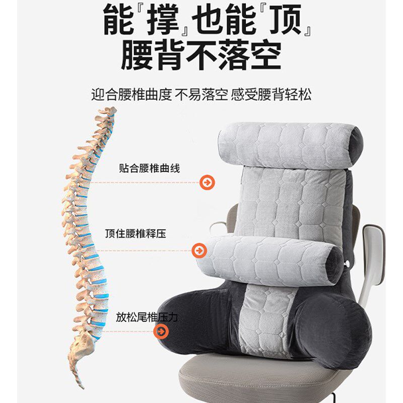 2024新款床上看电视看手机加高A加厚座椅靠背垫头枕调节全身可拆