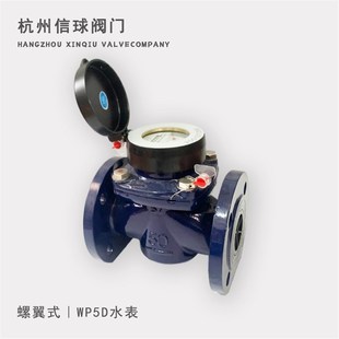 WP5D水表大口径宁波总厂牌水厂高精度宽量程可拆螺翼式法兰水表80