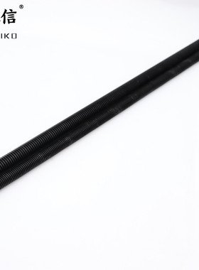 伟立信-加硬黑色国标丝杆不锈钢螺杆全螺纹通丝杆M4-M36长度一米