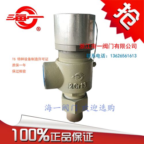 海一阀门A21F-25C DN15碳钢弹簧微启式安全阀螺纹液化石油气2Cr13