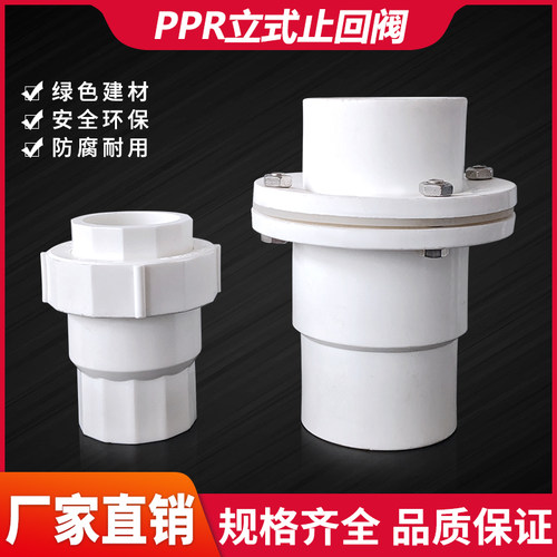 PPR水管单向阀逆流阀门回水阀立式DN2025325080110热熔管道4分6分