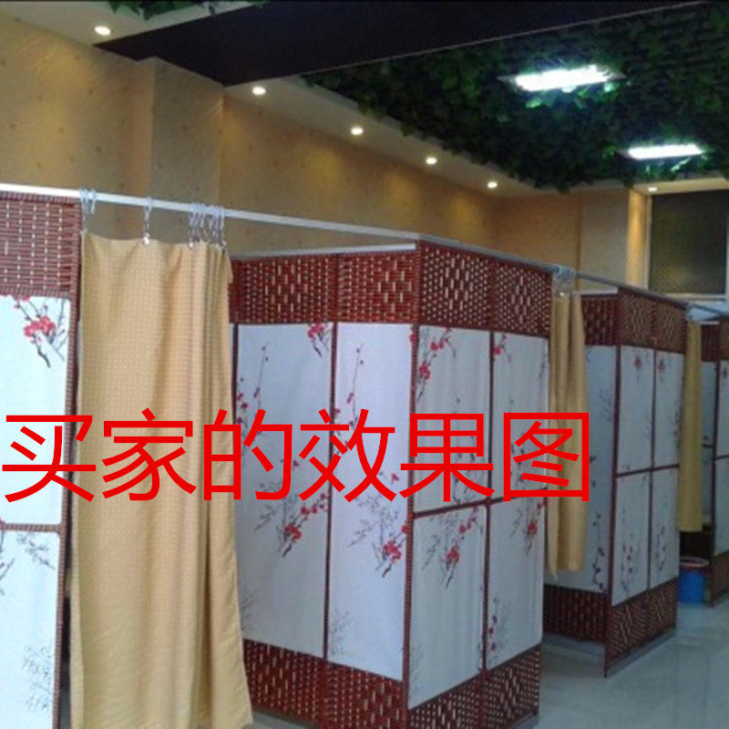 欧式简约布艺滑轮屏风装饰隔断玄关折叠移L动酒店客厅卧室家居遮