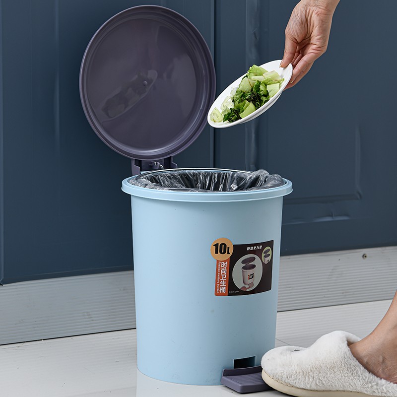 厨房垃圾桶带盖家用厕所卫生间客厅轻奢北欧风办公室大容量纸篓筒