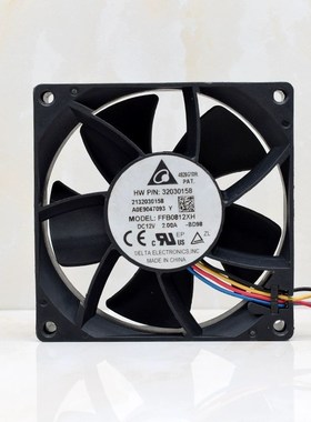 原装台达FFB0812XH 8025 DC12V 2A 8CMPWM温控服务器机箱散热风扇