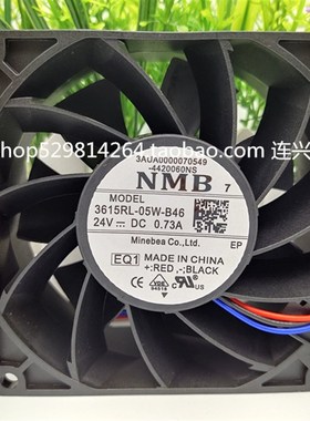 全新NMB风扇3615RL-05W-B46 24V 0.73A 9238 ACS880变频器风机