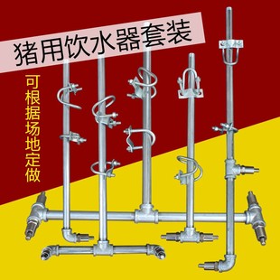 猪用饮水套装限位栏定位栏饮水装置饮水管母猪小猪产床自动饮水器