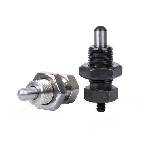 ZAB31碳钢细牙无旋钮型旋钮柱塞 PXNK M10M12M16 弹簧分度定位销